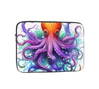 12 Inch Laptop Sleeve Bag Waterproof Shockproof Laptop Case Bag Colorful Octopus Computer Skin Bags Lightweight Tablet Carrying Case