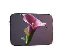 12 Inch Laptop Sleeve Bag Waterproof Shockproof Laptop Case Bags Purple Calla Lily Computer Skin Bags Lightweight Tablet Carrying Case