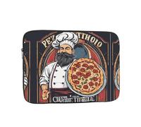 12 Inch Laptop Sleeve, Soft Protective Case With Chef Pizza Print,Slim Lightweight Bag Specially Compatible With 12 Inch Macbook, Fits Some Pc Notebook