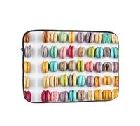 12 Inch Laptop Sleeve, Soft Protective Case With Macaron Biscuit Flavored Pastries Print,Slim Lightweight Bag Specially Compatible With 12 Inch Macbook, Fits Some Pc Notebook