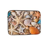 12 Inch Laptop Sleeve, Soft Protective Case With Seashell Landscape On The Beach Print,Slim Lightweight Bag Specially Compatible With 12 Inch Macbook, Fits Some Pc Notebook