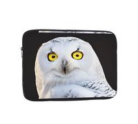 12 Inch Laptop Sleeve, Soft Protective Case With Snowy Owl Eyes Print,Slim Lightweight Bag Specially Compatible With 12 Inch Macbook, Fits Some Pc Notebook