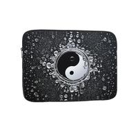 12 Inch Laptop Sleeve, Soft Protective Case With Ying Yang Diagram Print,Slim Lightweight Bag Specially Compatible With 12 Inch Macbook, Fits Some Pc Notebook