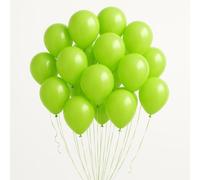 12 Inch Lime Green Balloons - Light Green Balloons for Birthday Party, Jungle Safari Theme Party Decoration Accessories - Pack of 30
