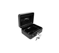 12 Inch Lockable Metal Cash Box With 2 Keys Change Tray