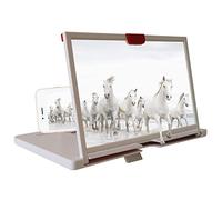 12-Inch Mobile Phone Screen Magnifier: Portable Folding Stand for Movies, Videos & Games(COLOR:white)