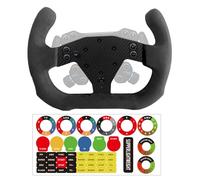 12 Inch Motorsport Style For Logitech G RS50 System or Pro SIM Racing Wheel;Supper lightweight Real Carbon Fiber Suede For Logitech RS Steering Wheel X/S PS4/PS5 Wheel Hub (12 Inch Motorsport Style)