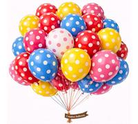 12 inch Multicolour Polka Dot Balloons 15 Pack Party Decorations for Birthdays Weddings Graduation Celebrations Vibrant Spotted Balloons for Arch Garland Displays