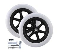 12 Inch Non-Pneumatic Wheelchair Wheels, 12 1/2x2 1/4 Solid Manual Wheelchairs Back Wheel Accessories, for Disabled(Grey)