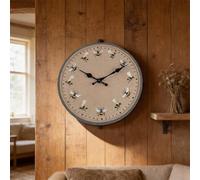 12 Inch Outdoor Wall Clock with Bee Pattern - IP44 Waterproof Resin Garden Clock for Patio Pool Bathroom - Large Clear Numbers For Easy Read HOMEs Decor(Style 2)
