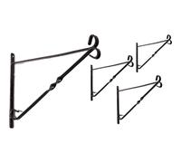 (12 Inch) Pack of 4 Garden Hanging Basket Metal Wall Bracket
