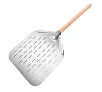 12 Inch Pizza Peel - Stainless Steel Pizza Spatula with Wooden Handle