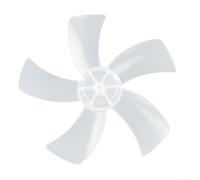 12 Inch Plastic Fan 5 Leaves with Nut Cover for Pedestal and Desk Fans Replacement Part Black or White(White)