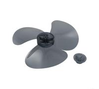 12 Inch Plastic Fan Blade Replacement Parts 3 Leaves Compatible with Standing Pedestal Floor Table Wall Mount Electric Cooling Fan Home Office Easy Installation Low Noise(Transparent Black)