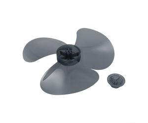 12 Inch Plastic Fan Blade Replacement Parts 3 Leaves Compatible with Standing Pedestal Floor Table Wall Mount Electric Cooling Fan Home Office Easy Installation Low Noise(Transparent Black)