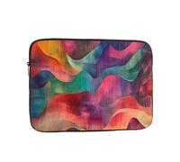 12 inch Portable Laptop Bag - Op Art Weave Printing Shockproof Laptop Inner Pocket for Business, Travel, School, Office