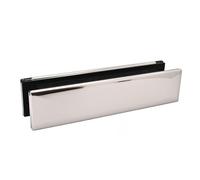 12 Inch Premium Telescopic Letterplates Adjustable Mail Slot for UPVC and Timber Doors Suitable for 40 to 80mm Door Thickness (Polished Chrome)