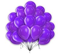 12 inch Purple Balloons 100 pcs Round Party Balloons for Balloon Garland Arch Birthday Decorations Wedding Decorations Baby Shower Decorations
