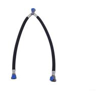 12 Inch Quick Connect Replacement Hose for Bathroom Faucet - Hot Cold Water Supply Pipe Blue Flexible Tube Anti Leak Fitting(12 inches*2)