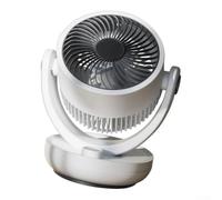12-Inch Quiet Table Fan, 3-Speed Air Circulator | Whisper-quiet 25dB, Powerful 70ft Airflow, ABS Material, Portable Handle, for ideal For Bedroom Office Kitchen