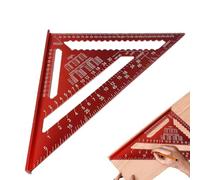 12 Inch Rafter Square,12 Inch Triangle Ruler Rafter Square In Aluminum 43x30.5cm/16.93x12.01 Inches | Beginners-Friendly Construction Precise Marking Tools For Countertops, Paneling