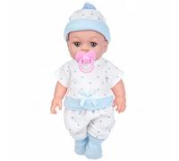 12 Inch Realistic for Girls with Cute Outfits Vinyl Newborn Toy Educational Parenting Role Play Activities (A, One Size)