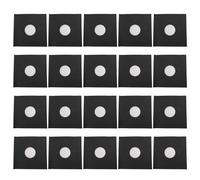 12 Inch Record Kraft Paper Jackets, 20Pcs Matte Black 350gsm Thick Cardboard Record Covers, Outer Sleeves with Die Cut Center Hole for 33 Records,