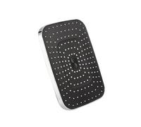 12 inch Rectangle Rainfall Shower Head Air Boost Ceiling Mounted Large Flow Rain Shower for Bathroom Includes Grey Hand Shower - Luxury Shower Accessories