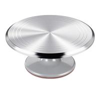 12 Inch Round Aluminum Revolving Cake Decorating Stand,Cake Turntable, Rotating Cake Stand,for Cake,Pastries and Cake Decorations