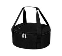 12 Inch Round Pie Carrier Bag Hot Cold Insulated for Camping Trips | Tailgate BBQ Sunday Roast Christmas Dinner, 8mm PE Foam Hot Cold Insulation, Two Way Zipper Closure Stops Spills