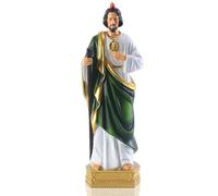 12 inch Saint Jude Statue, Religious Resin St Jude Holy Statues, Religious Colored Gift San Judas Tadeo Statue, Suitable for Religious and Believers to Pray at Home, Collect Decor Statues (12 in)