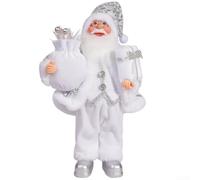 12 Inch Santa Doll Figure Sitting Decoration for Home Table(J)