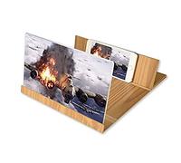 12-Inch Screen Magnifying Glass Stereo Font Amplifier, Folding 3D HD Movie Video Projector Amplifier,Gold interesting