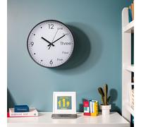 12-Inch Silent Wall Clock with Arabic English Numerals