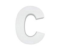 12 Inch Smooth Foam Letters - Great for Arts and Craft & DIY (C)