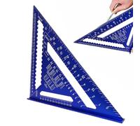 12 Inch Square - Aluminum Triangular Ruler, Woodworking Measuring Device, Durable Marking Tool | Versatile Building Instrument for Wood Panels, Countertops, A