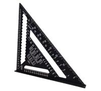 12 Inch Square - Aluminum Triangular Ruler, Woodworking Measuring Device, Durable Marking Tool | Versatile Building Instrument for Wood Panels, Countertops, A