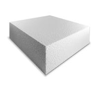 12" Inch Square Cake Dummy Polystyrene Modelling Dummies 5" inch Deep