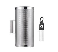 12 Inch Stainless Steel Guiro Shaker, Professional Metal Percussion Shaker with Scraper, Band Accompaniment Sand Hammer Guiro Musical Instruments Tool for Live Performance, Silver (12 inch)