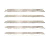 12 Inch Stainless Steel Reciprocating Saw Blades for Meat, 3TPI Big Tooth Unpainted Reciprocating Saw Blades for Food Cutting, Big Animals, Frozen Meat, Beef, Sheep, Cured Ham, Turkey, Bone - 5pack