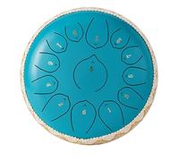 12 Inch Steel Tongue Drum, Large 13 Note Percussion Instrument With Music Book, Drum Mallets And Carry Bag, Gift Handpan Steel Drums Instruments For Beginner children Adults Professional (Color : Lak