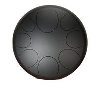 12 Inch Steel Tongue Handpan Drum Drum 8 Note Tank Drum C Major Steel Percussion with Mallets Carry Bag Note Sticks for Meditation Yoga Sound Healing (Color : Black)