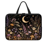 12 Inch Tablet Sleeve with Handle, Slim Carrying Case for Surface Pro 11/10 | Slim Lightweight Shockproof Tablet Pouch for Galaxy Tab, Moon Mushroom Meadow Design for Women Girls Travel Daily Use