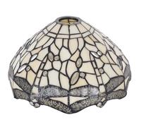 12 Inch Tiffany Lamp Shade Replacement Only(Cream Color)