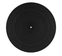 12 Inch Turntable Mat, Silicone Black Record Player Mat Anti-static LP Anti-Slip Mat Anti-Slip Turntable Mat Suitable for All LP Vinyl Record Players Home Vinyl Record Mat Replacement Accessories