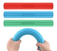 12 Inch Twist Bar 3-Pack [10LB/15LB/25LB Resistance] - TPR Flex Bar for Tennis Elbow Recovery, Tendonitis Pain Relief & Grip Strengthener - Non-Slip Training Equipment