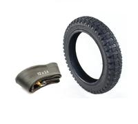 12 Inch Tyre & Inner Tube Set 12x2.4 Knobbly Tread 4 Ply Bent Schrader Valve Kids Bike Bicycle 12 x 2.4"