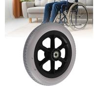 12 inch Wheelchair Rear Wheels Assembly, Anti-Slip Solid Polyurethane Front Wheels for the Disabled and Elderly, Manual Wheelchair Rear Wheel Caster, Bearing: 12mm/0.47inch