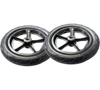 12 Inch Wheelchair Rear Wheels, Electric Replacement Wheel, Solid Non-Inflatable Tire, Anti-Slip Casters Rollers(Black)
