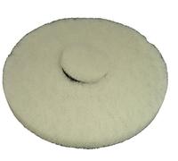 12 Inch White Polishing Pad Designed to Fit Oreck Orbital Scrubber